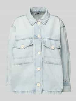 Tommy Hilfiger Oversized jeansjack van een mix van katoen en lyocell