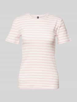 Pieces Slim fit T-shirt van katoenmix model 'RUKA'