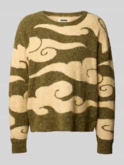 WOODBIRD Gebreide pullover met ribboorden model 'Kurt'