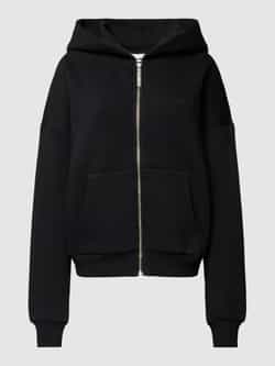 Review Oversized sweatjack met labelprint