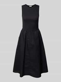 S.Oliver RED LABEL Regular fit midi-jurk van katoenmix
