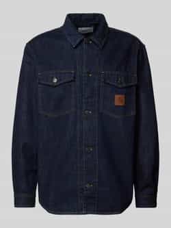 Carhartt Work In Progress Jeansjack met labelbadge model 'LINCOLN'