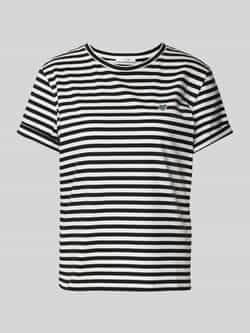 Opus T-shirt met motiefstitching model 'Serz'