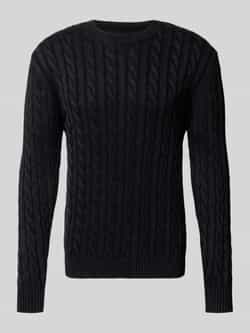Replay Gebreide pullover met kabelpatroon