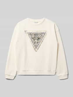 Guess Sweatshirt met labelprint en ronde hals
