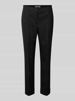 Christian Berg Woman Selection Slim fit pantalon met persplooien