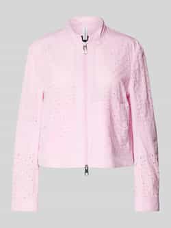 Marc Cain Blouson met broderie anglaise en tweewegsritssluiting