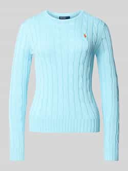 Polo Ralph Lauren Gebreide pullover met kabelpatroon model 'JULIANNA'