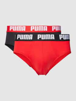 Puma Rood zwart heren dagelijkse slips 2-pack Multicolor Heren