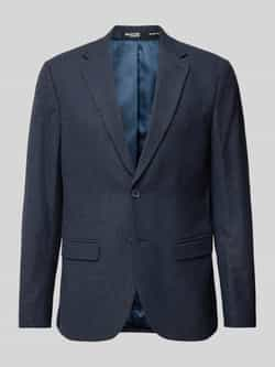 SELECTED HOMME Heren Colberts Slhslim-reed Wool Blz Donkerblauw