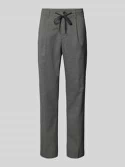 SELECTED HOMME Heren Broeken Slh190-reg Tapered Leroy Pleat Pans Donkergrijs