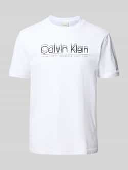 Calvin Klein T-shirt CP-DOUBLE LOGO T-SHIRT met groot logo-opschrift