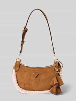 GUESS schoudertas Katie Convertible Shoulder Bag Cognac bruine