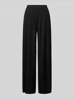 Stefanel Wide leg stoffen broek met platte plooien