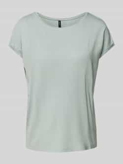 Vero Moda Shirt met ronde hals VMLAVA PLAIN SS TOP LUREX STRIPE