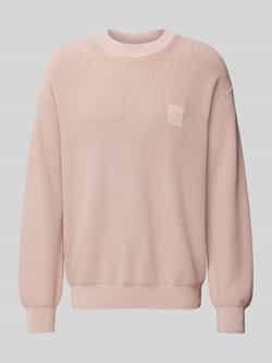 Boss Orange Gebreide pullover met labeldetail model 'Acircolo'