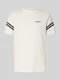 Armani Exchange T-shirt met labelstitching en ronde hals