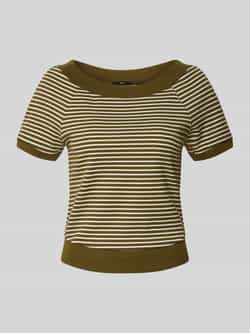 Zero T-shirt in riblook met ronde hals