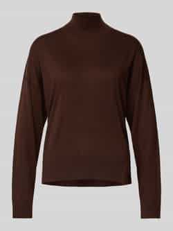 Liu Jo White Gebreide pullover met opstaande kraag