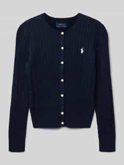 Polo Ralph Lauren Teens Gebreid jack met kabelpatroon en labelstitching