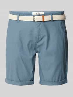 Redefined Rebel Korte regular fit broek met riem model 'NEBRASKA'