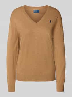 Polo Ralph Lauren Gebreide pullover met logostitching en V-hals
