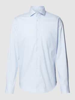 Profuomo Blauw Business Overhemd Geruit Slim Fit Multicolor Heren