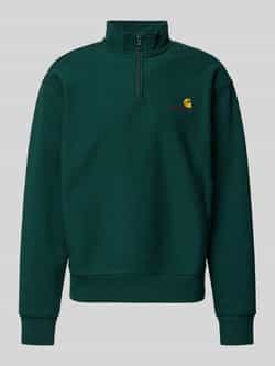Carhartt Work In Progress Sweatshirt met opstaande kraag en ritssluiting
