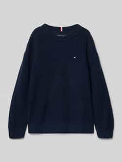 Tommy Hilfiger Kids Regular fit gebreide pullover van katoenmix