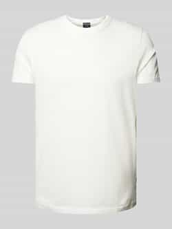 JOOP! Collection T-shirt met geribde ronde hals model 'Paris'