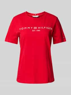 Tommy Hilfiger T-shirt REG CORP LOGO C-NK SS met een logo-opschrift