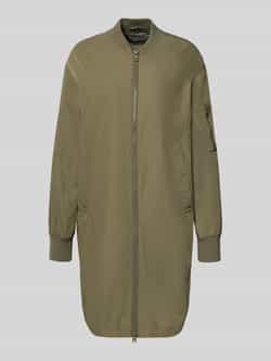 Jake*s Casual Lange jas met elastische mouwboorden