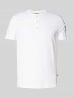 Camel active Henleyshirt met geborduurd logo