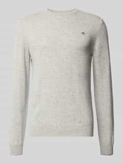 Gant Superfijne Lamswollen Trui Gray Heren