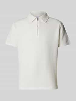 Selected Homme Poloshirt met korte ritssluiting model 'SANDER'
