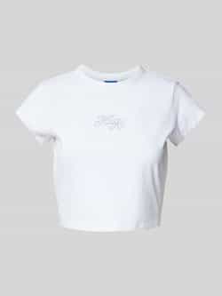 Hugo Blue T-shirt met strass-steentjes model 'Dome'