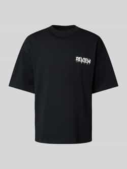 REVIEW Oversized T-shirt met labelprint