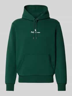 Polo Ralph Lauren Hoodie met labelstitching en kangoeroezak