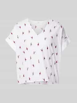 LANIUS Regular fit blouse met V-hals