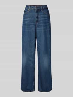 Tommy Hilfiger Wijde jeans WIDE LEG HW LOU met logo-badge met nagels met persplooien