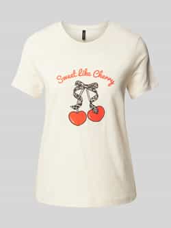 Vero Moda Regular fit T-shirt van puur katoen model 'VANESSA'