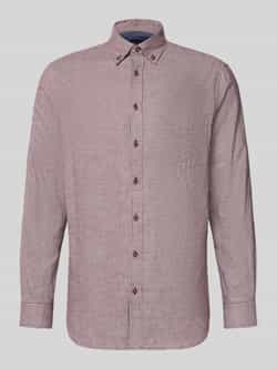 Christian Berg Men Vrijetijdsoverhemd met knoopsluiting