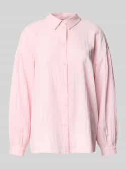 Pieces Relaxed fit overhemdblouse van puur katoen model 'MUNA'