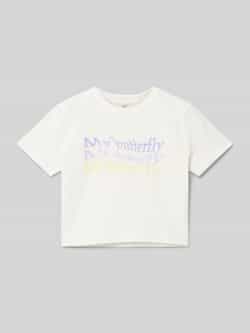 Blue Effect T-shirt met statementprint