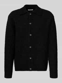 Selected Homme Regular fit gebreid jack van wolmix model 'LOYD'