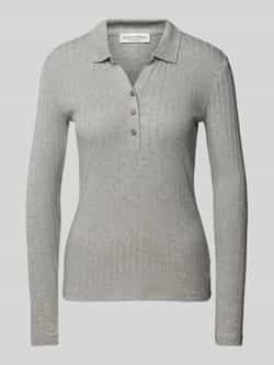 Marc O'Polo Slim fit shirt met lange mouwen en biologisch katoen