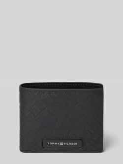 Tommy Hilfiger Portemonnee TH MONOGRAM CC AND COIN heren portemonnee met logo strepen in tommy kleuren