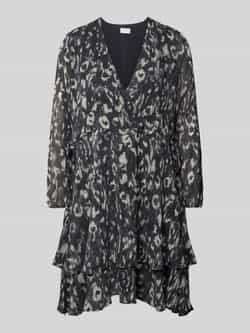 Jake*s Collection Knielange jurk in wikkellook