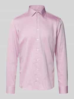 Seidensticker Slim fit zakelijk overhemd van katoen met kentkraag
