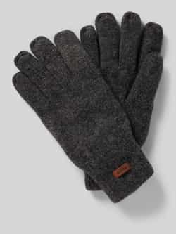 Barts Handschoenen van lamswol met labeldetail model 'HAAKON'